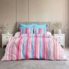 Cyan Salmon Cotton Sheet