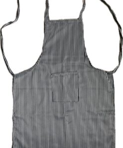 Black and White Striped Kitchen Aprons