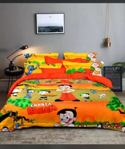 Chhota Bheem Cartoon Bedsheet